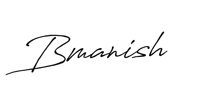 Create a beautiful signature design for name Bmanish. With this signature (Antro_Vectra_Bolder) fonts, you can make a handwritten signature for free. Bmanish signature style 7 images and pictures png