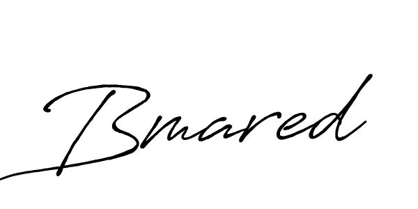 How to make Bmared signature? Antro_Vectra_Bolder is a professional autograph style. Create handwritten signature for Bmared name. Bmared signature style 7 images and pictures png