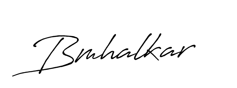 Design your own signature with our free online signature maker. With this signature software, you can create a handwritten (Antro_Vectra_Bolder) signature for name Bmhalkar. Bmhalkar signature style 7 images and pictures png