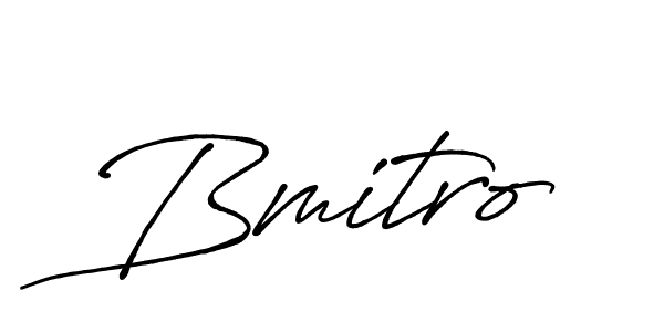 The best way (Antro_Vectra_Bolder) to make a short signature is to pick only two or three words in your name. The name Bmitro include a total of six letters. For converting this name. Bmitro signature style 7 images and pictures png