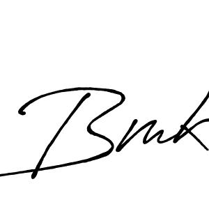 Make a beautiful signature design for name Bmk. With this signature (Antro_Vectra_Bolder) style, you can create a handwritten signature for free. Bmk signature style 7 images and pictures png