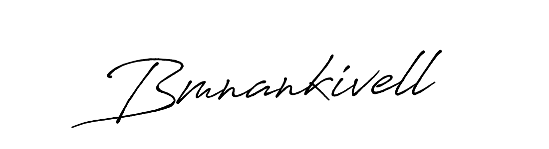 How to make Bmnankivell name signature. Use Antro_Vectra_Bolder style for creating short signs online. This is the latest handwritten sign. Bmnankivell signature style 7 images and pictures png