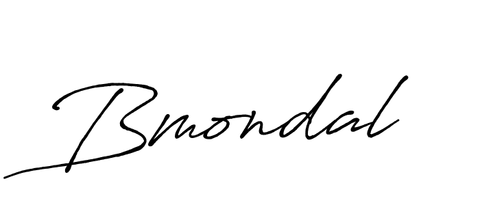 Bmondal stylish signature style. Best Handwritten Sign (Antro_Vectra_Bolder) for my name. Handwritten Signature Collection Ideas for my name Bmondal. Bmondal signature style 7 images and pictures png