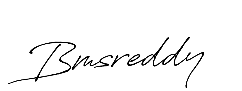 Bmsreddy stylish signature style. Best Handwritten Sign (Antro_Vectra_Bolder) for my name. Handwritten Signature Collection Ideas for my name Bmsreddy. Bmsreddy signature style 7 images and pictures png