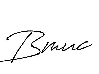 How to make Bmuc signature? Antro_Vectra_Bolder is a professional autograph style. Create handwritten signature for Bmuc name. Bmuc signature style 7 images and pictures png