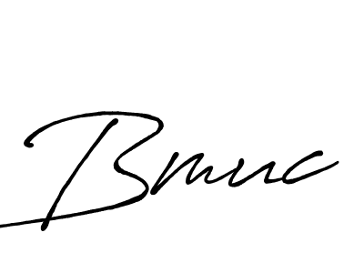 How to make Bmuc signature? Antro_Vectra_Bolder is a professional autograph style. Create handwritten signature for Bmuc name. Bmuc signature style 7 images and pictures png