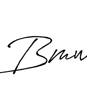 Design your own signature with our free online signature maker. With this signature software, you can create a handwritten (Antro_Vectra_Bolder) signature for name Bmw. Bmw signature style 7 images and pictures png