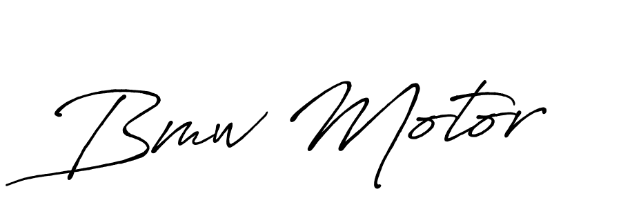 Make a beautiful signature design for name Bmw Motor. With this signature (Antro_Vectra_Bolder) style, you can create a handwritten signature for free. Bmw Motor signature style 7 images and pictures png