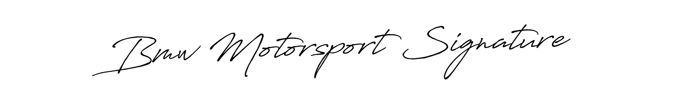 How to make Bmw Motorsport Signature signature? Antro_Vectra_Bolder is a professional autograph style. Create handwritten signature for Bmw Motorsport Signature name. Bmw Motorsport Signature signature style 7 images and pictures png
