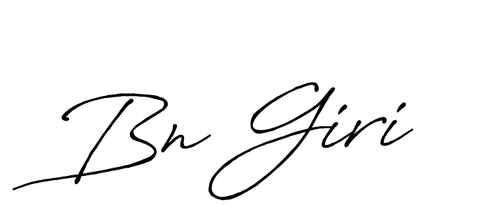 You should practise on your own different ways (Antro_Vectra_Bolder) to write your name (Bn Giri) in signature. don't let someone else do it for you. Bn Giri signature style 7 images and pictures png