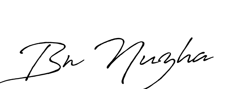 Best and Professional Signature Style for Bn Nuzha. Antro_Vectra_Bolder Best Signature Style Collection. Bn Nuzha signature style 7 images and pictures png