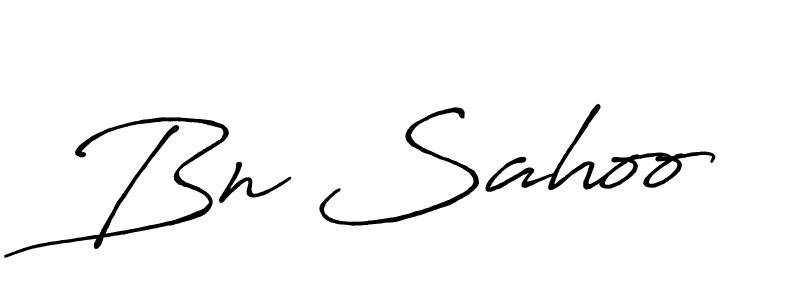 How to make Bn Sahoo name signature. Use Antro_Vectra_Bolder style for creating short signs online. This is the latest handwritten sign. Bn Sahoo signature style 7 images and pictures png