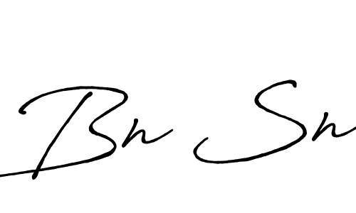 Bn Sn stylish signature style. Best Handwritten Sign (Antro_Vectra_Bolder) for my name. Handwritten Signature Collection Ideas for my name Bn Sn. Bn Sn signature style 7 images and pictures png