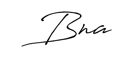 Create a personalized artistic stamp with Bna in Antro_Vectra_Bolder font. Perfect for visual artists, designers, and influencers. Bna signature style 7 images and pictures png