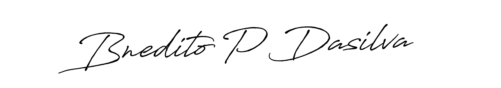 Bnedito P Dasilva stylish signature style. Best Handwritten Sign (Antro_Vectra_Bolder) for my name. Handwritten Signature Collection Ideas for my name Bnedito P Dasilva. Bnedito P Dasilva signature style 7 images and pictures png