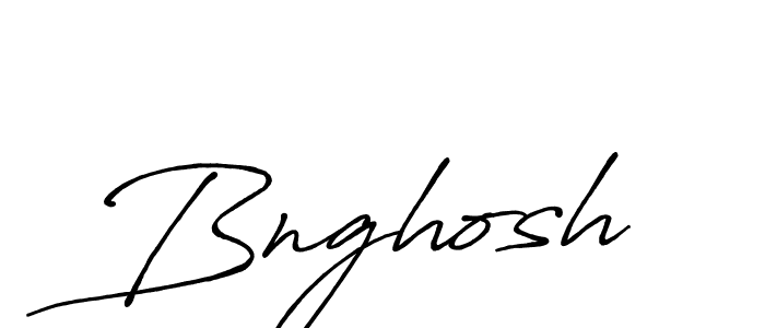 Create a beautiful signature design for name Bnghosh. With this signature (Antro_Vectra_Bolder) fonts, you can make a handwritten signature for free. Bnghosh signature style 7 images and pictures png