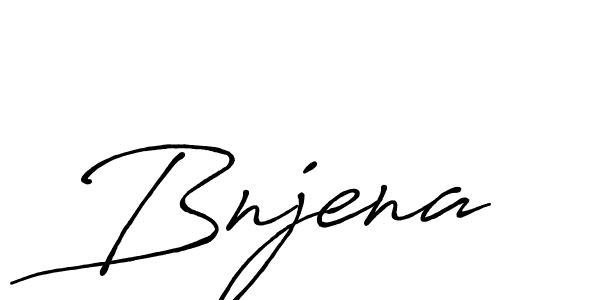 Bnjena stylish signature style. Best Handwritten Sign (Antro_Vectra_Bolder) for my name. Handwritten Signature Collection Ideas for my name Bnjena. Bnjena signature style 7 images and pictures png