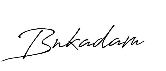 Design your own signature with our free online signature maker. With this signature software, you can create a handwritten (Antro_Vectra_Bolder) signature for name Bnkadam. Bnkadam signature style 7 images and pictures png