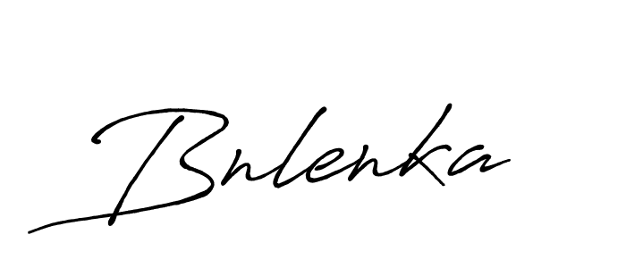 Bnlenka stylish signature style. Best Handwritten Sign (Antro_Vectra_Bolder) for my name. Handwritten Signature Collection Ideas for my name Bnlenka. Bnlenka signature style 7 images and pictures png