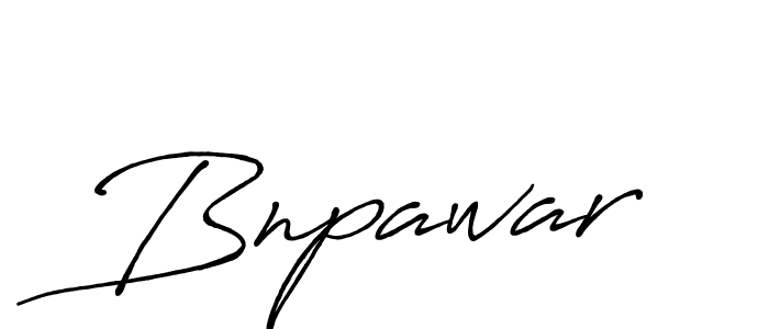 Create a beautiful signature design for name Bnpawar. With this signature (Antro_Vectra_Bolder) fonts, you can make a handwritten signature for free. Bnpawar signature style 7 images and pictures png
