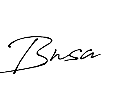 Use a signature maker to create a handwritten signature online. With this signature software, you can design (Antro_Vectra_Bolder) your own signature for name Bnsa. Bnsa signature style 7 images and pictures png