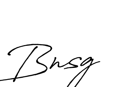 Also we have Bnsg name is the best signature style. Create professional handwritten signature collection using Antro_Vectra_Bolder autograph style. Bnsg signature style 7 images and pictures png