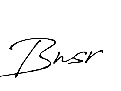Create a beautiful signature design for name Bnsr. With this signature (Antro_Vectra_Bolder) fonts, you can make a handwritten signature for free. Bnsr signature style 7 images and pictures png