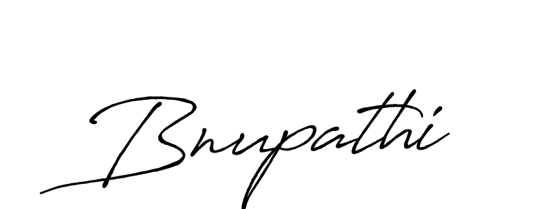 Design your own signature with our free online signature maker. With this signature software, you can create a handwritten (Antro_Vectra_Bolder) signature for name Bnupathi. Bnupathi signature style 7 images and pictures png