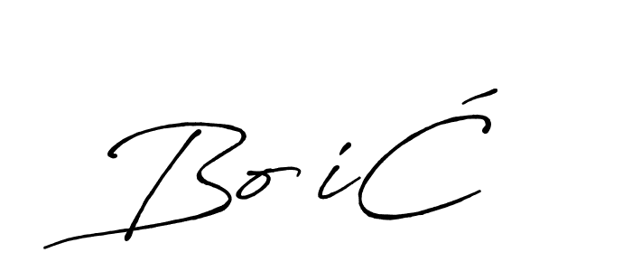 Use a signature maker to create a handwritten signature online. With this signature software, you can design (Antro_Vectra_Bolder) your own signature for name BoŽiĆ. BoŽiĆ signature style 7 images and pictures png