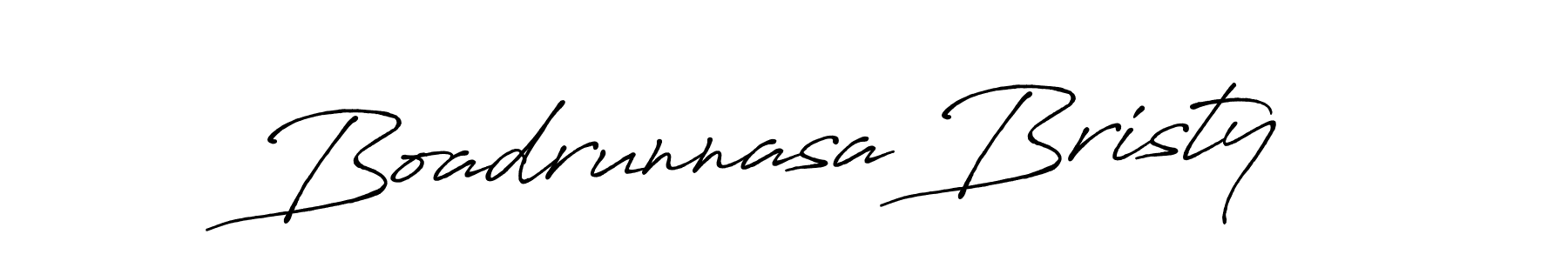 Similarly Antro_Vectra_Bolder is the best handwritten signature design. Signature creator online .You can use it as an online autograph creator for name Boadrunnasa Bristy. Boadrunnasa Bristy signature style 7 images and pictures png