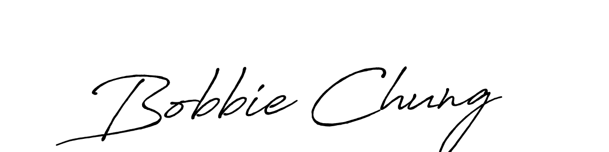 Bobbie Chung stylish signature style. Best Handwritten Sign (Antro_Vectra_Bolder) for my name. Handwritten Signature Collection Ideas for my name Bobbie Chung. Bobbie Chung signature style 7 images and pictures png