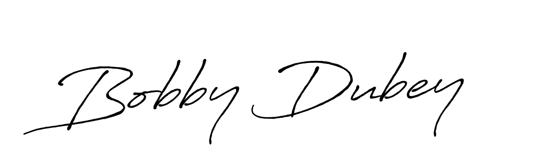 Design your own signature with our free online signature maker. With this signature software, you can create a handwritten (Antro_Vectra_Bolder) signature for name Bobby Dubey. Bobby Dubey signature style 7 images and pictures png
