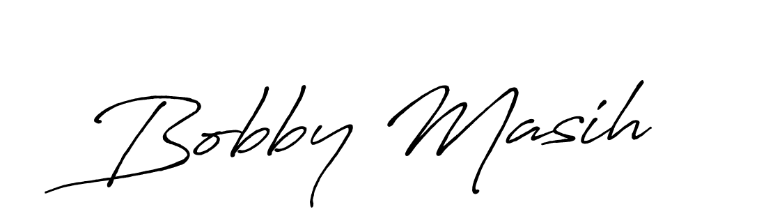 How to make Bobby Masih signature? Antro_Vectra_Bolder is a professional autograph style. Create handwritten signature for Bobby Masih name. Bobby Masih signature style 7 images and pictures png