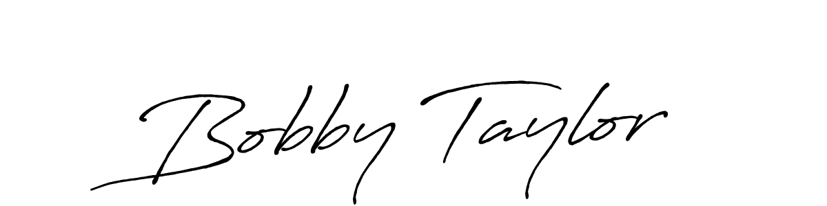 Create a beautiful signature design for name Bobby Taylor. With this signature (Antro_Vectra_Bolder) fonts, you can make a handwritten signature for free. Bobby Taylor signature style 7 images and pictures png