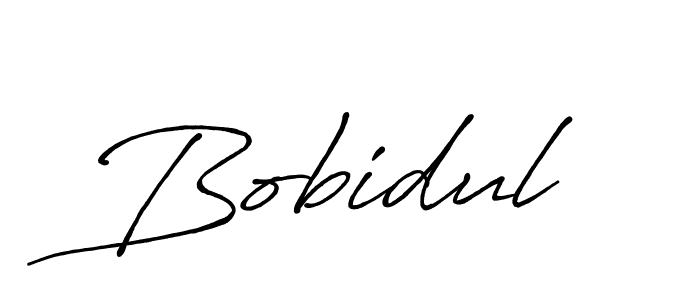 Make a beautiful signature design for name Bobidul. With this signature (Antro_Vectra_Bolder) style, you can create a handwritten signature for free. Bobidul signature style 7 images and pictures png