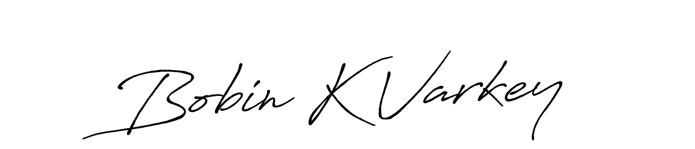 It looks lik you need a new signature style for name Bobin K Varkey. Design unique handwritten (Antro_Vectra_Bolder) signature with our free signature maker in just a few clicks. Bobin K Varkey signature style 7 images and pictures png