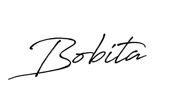 How to make Bobita name signature. Use Antro_Vectra_Bolder style for creating short signs online. This is the latest handwritten sign. Bobita signature style 7 images and pictures png