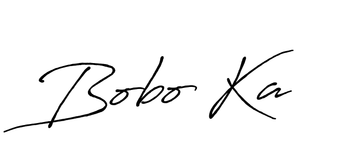 How to make Bobo Ka name signature. Use Antro_Vectra_Bolder style for creating short signs online. This is the latest handwritten sign. Bobo Ka signature style 7 images and pictures png