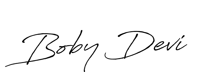 if you are searching for the best signature style for your name Boby Devi. so please give up your signature search. here we have designed multiple signature styles  using Antro_Vectra_Bolder. Boby Devi signature style 7 images and pictures png