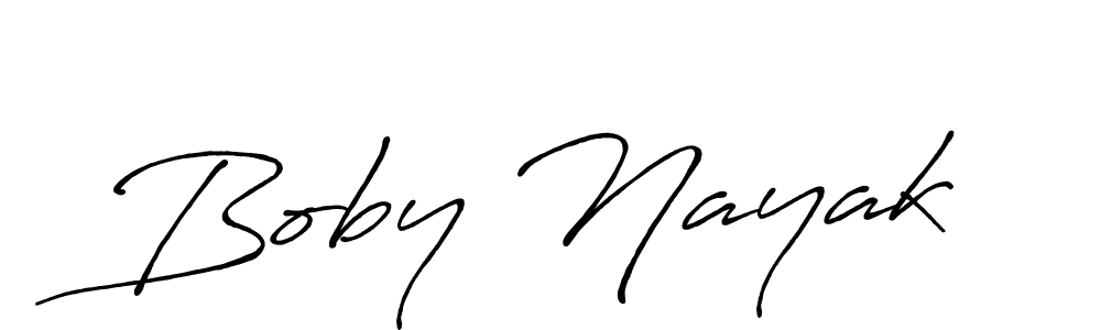 How to make Boby Nayak signature? Antro_Vectra_Bolder is a professional autograph style. Create handwritten signature for Boby Nayak name. Boby Nayak signature style 7 images and pictures png