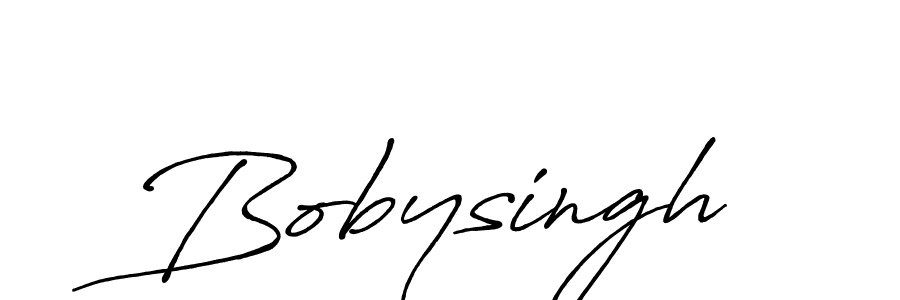 Bobysingh stylish signature style. Best Handwritten Sign (Antro_Vectra_Bolder) for my name. Handwritten Signature Collection Ideas for my name Bobysingh. Bobysingh signature style 7 images and pictures png