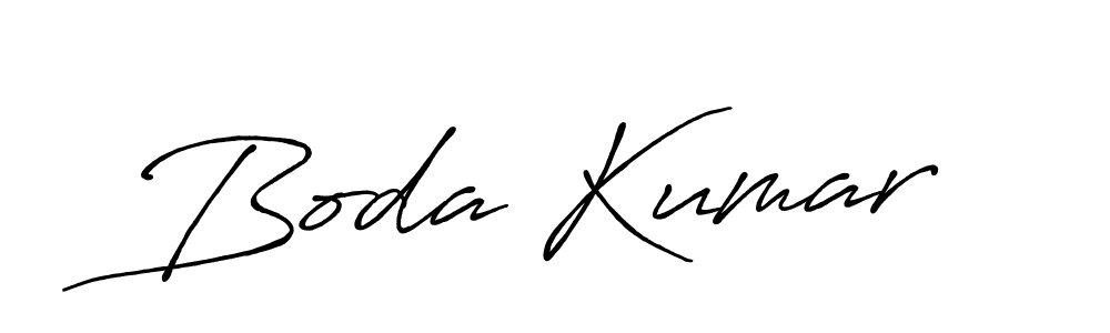 Use a signature maker to create a handwritten signature online. With this signature software, you can design (Antro_Vectra_Bolder) your own signature for name Boda Kumar. Boda Kumar signature style 7 images and pictures png