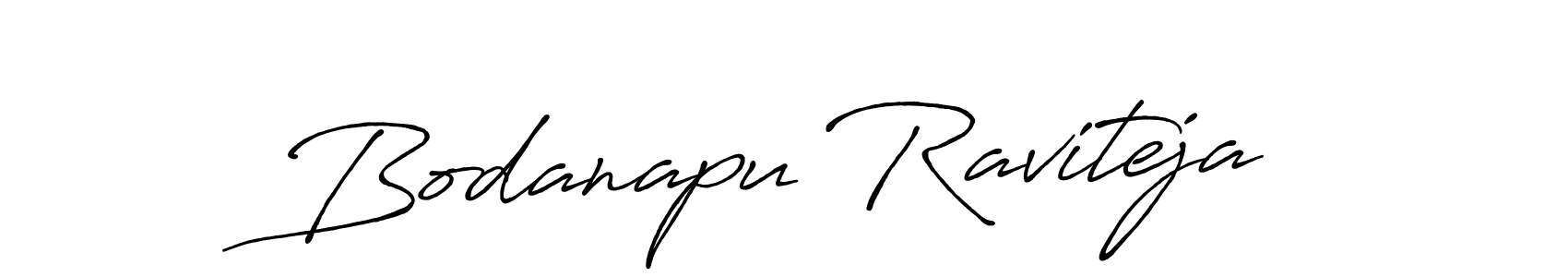 Use a signature maker to create a handwritten signature online. With this signature software, you can design (Antro_Vectra_Bolder) your own signature for name Bodanapu Raviteja. Bodanapu Raviteja signature style 7 images and pictures png