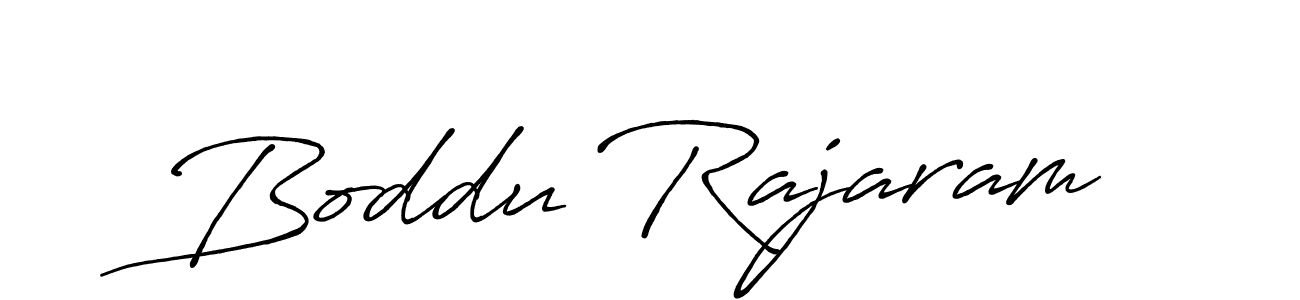 Create a beautiful signature design for name Boddu Rajaram. With this signature (Antro_Vectra_Bolder) fonts, you can make a handwritten signature for free. Boddu Rajaram signature style 7 images and pictures png