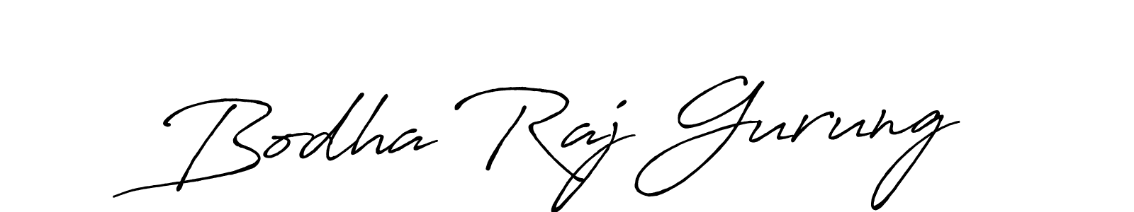 How to make Bodha Raj Gurung signature? Antro_Vectra_Bolder is a professional autograph style. Create handwritten signature for Bodha Raj Gurung name. Bodha Raj Gurung signature style 7 images and pictures png