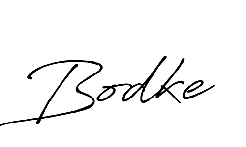 Use a signature maker to create a handwritten signature online. With this signature software, you can design (Antro_Vectra_Bolder) your own signature for name Bodke. Bodke signature style 7 images and pictures png