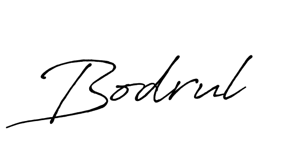 Design your own signature with our free online signature maker. With this signature software, you can create a handwritten (Antro_Vectra_Bolder) signature for name Bodrul. Bodrul signature style 7 images and pictures png