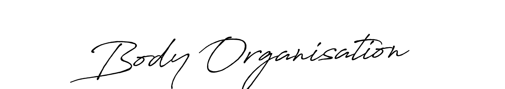 Also we have Body Organisation name is the best signature style. Create professional handwritten signature collection using Antro_Vectra_Bolder autograph style. Body Organisation signature style 7 images and pictures png