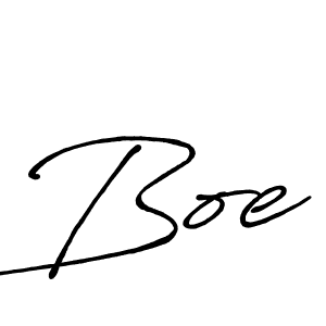 Design your own signature with our free online signature maker. With this signature software, you can create a handwritten (Antro_Vectra_Bolder) signature for name Boe. Boe signature style 7 images and pictures png