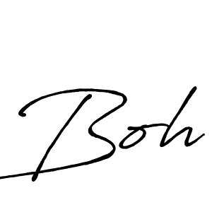 Also we have Boh name is the best signature style. Create professional handwritten signature collection using Antro_Vectra_Bolder autograph style. Boh signature style 7 images and pictures png